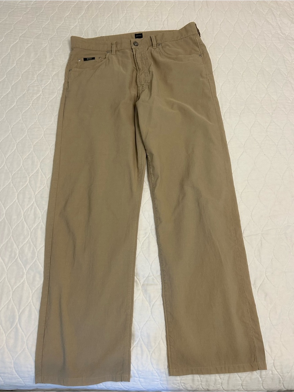 Hugo Boss Men's Tan Chinos - Straight Leg Casual Pants